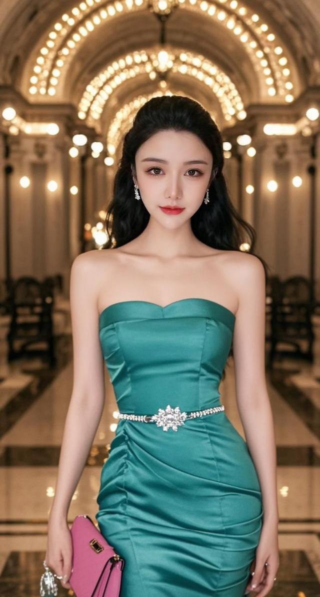 AI绿裙佳人