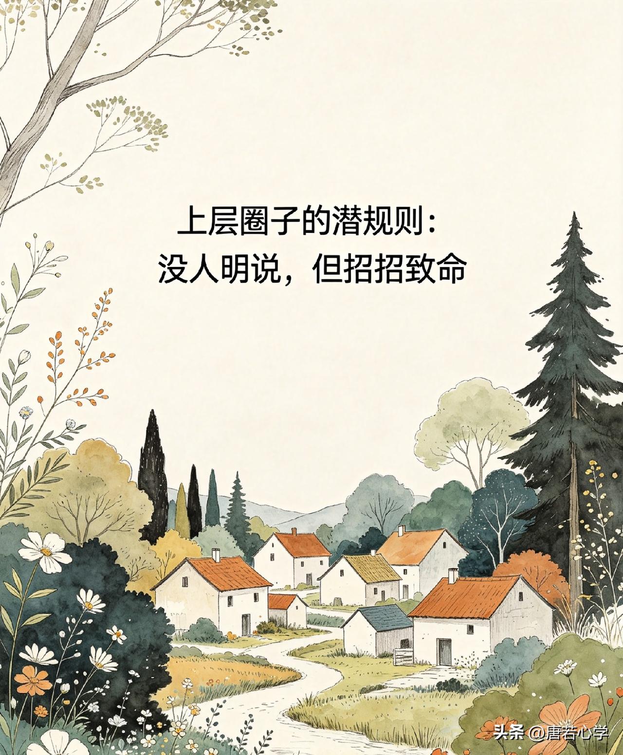 上层圈子的潜规则：没人明说，但招招致命

你有没有发现，那些真正混上层圈子的人，