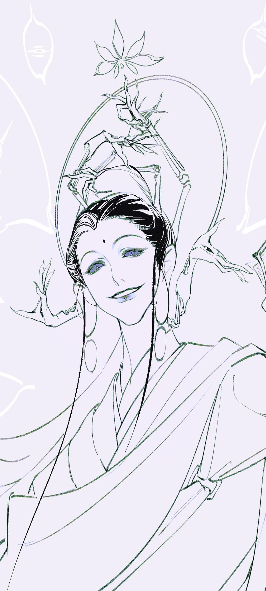 你…有什么愿望？还没画完~