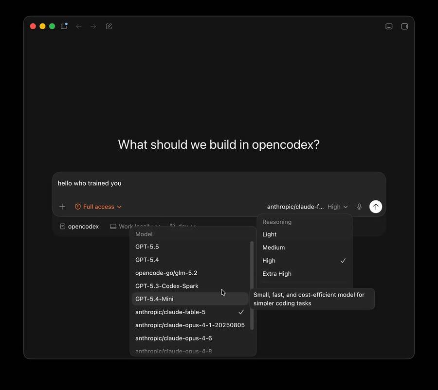 【把官方工具的大脑换掉：opencodex 拆掉闭源生态的围墙】opencode