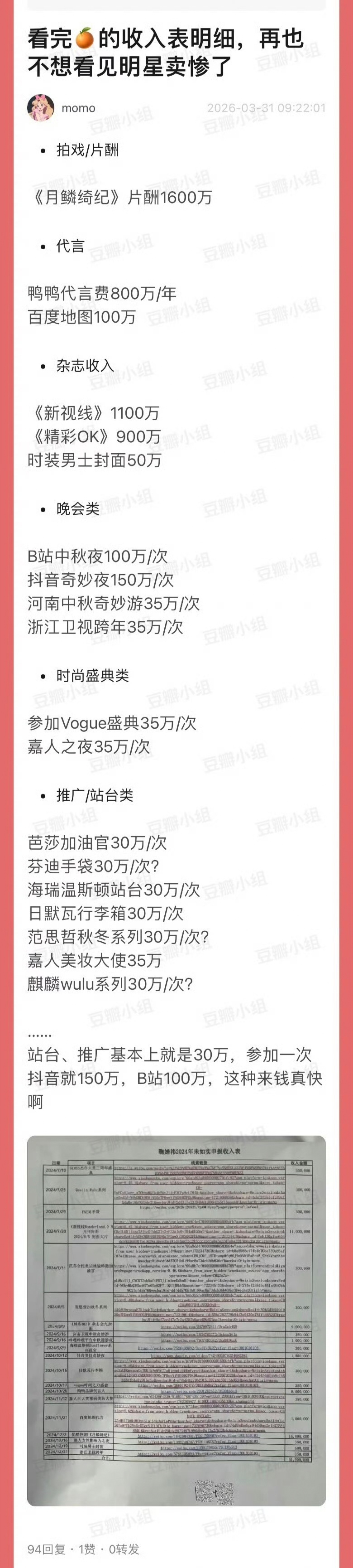 丝芭曝出鞠婧祎收入基本断绝了路人给她说话的可能时尚盛典居然也有钱呢鞠婧祎 丝芭 