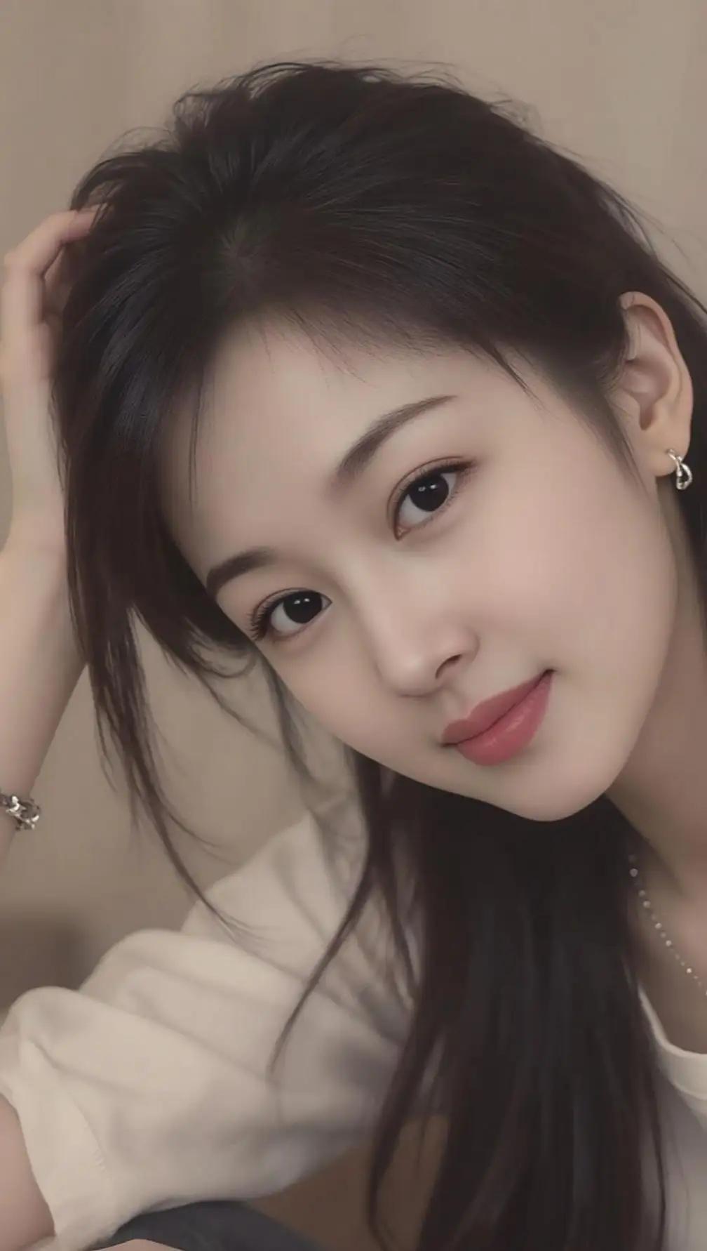 元气少女微笑自拍，清新自然，元气满满🍀🌟💖