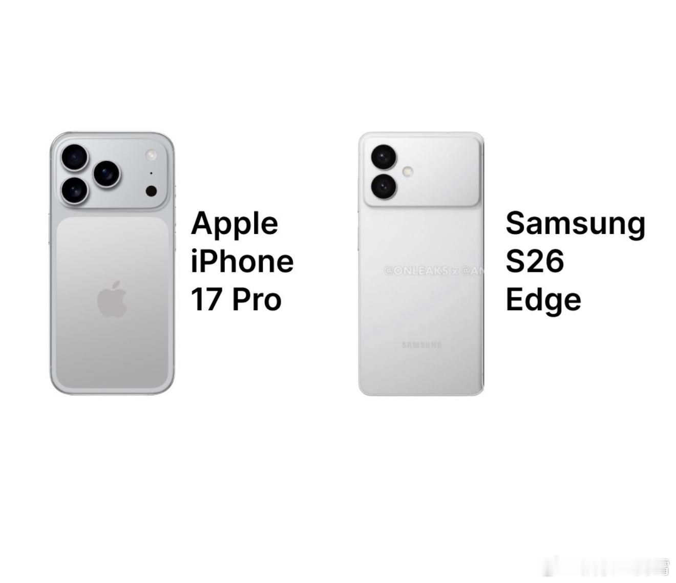 【三星Galaxy S26 Edge渲染图曝光】竟然用上了类似iPhone17 