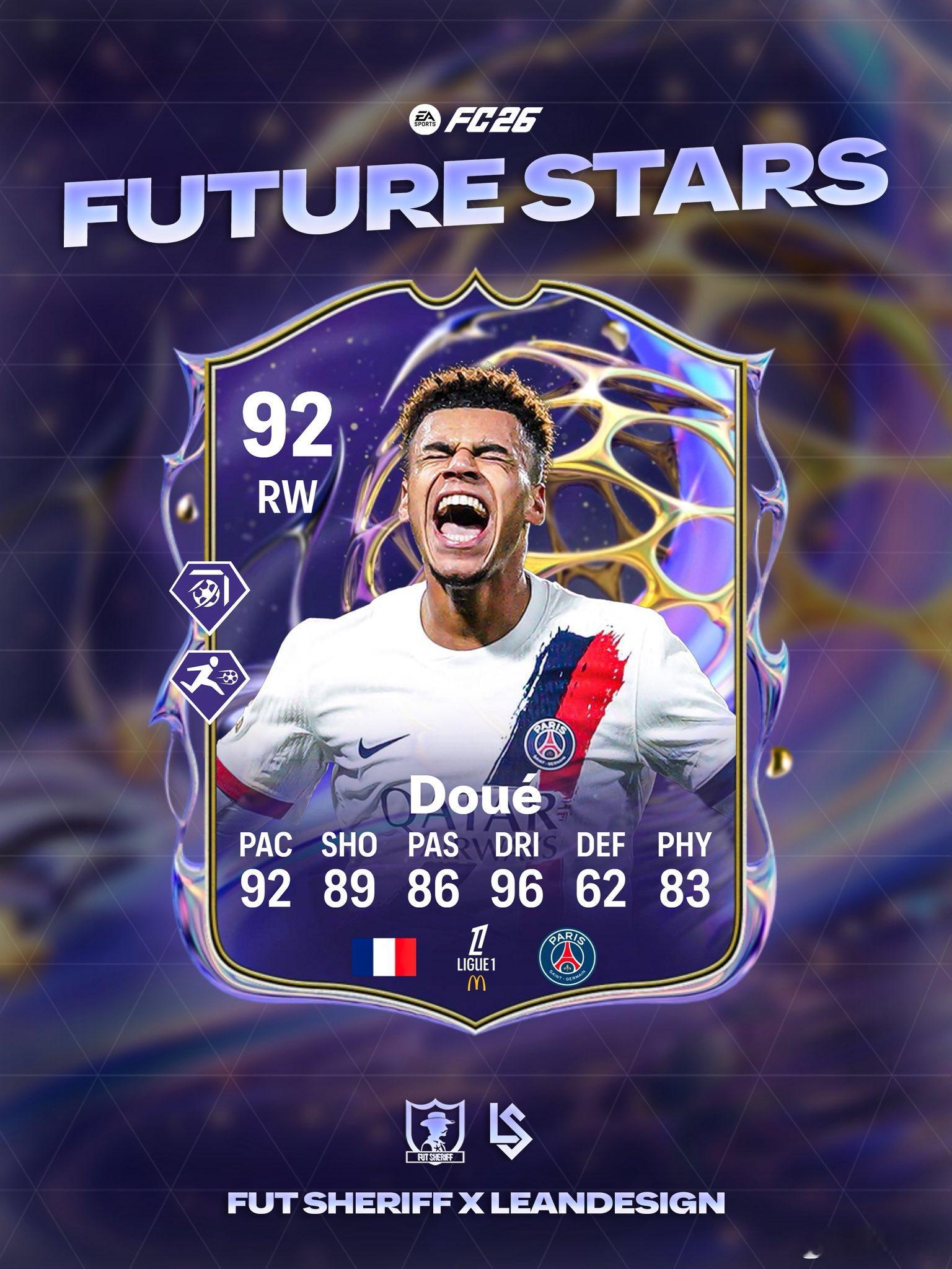 未来之星杜埃确认。FC26