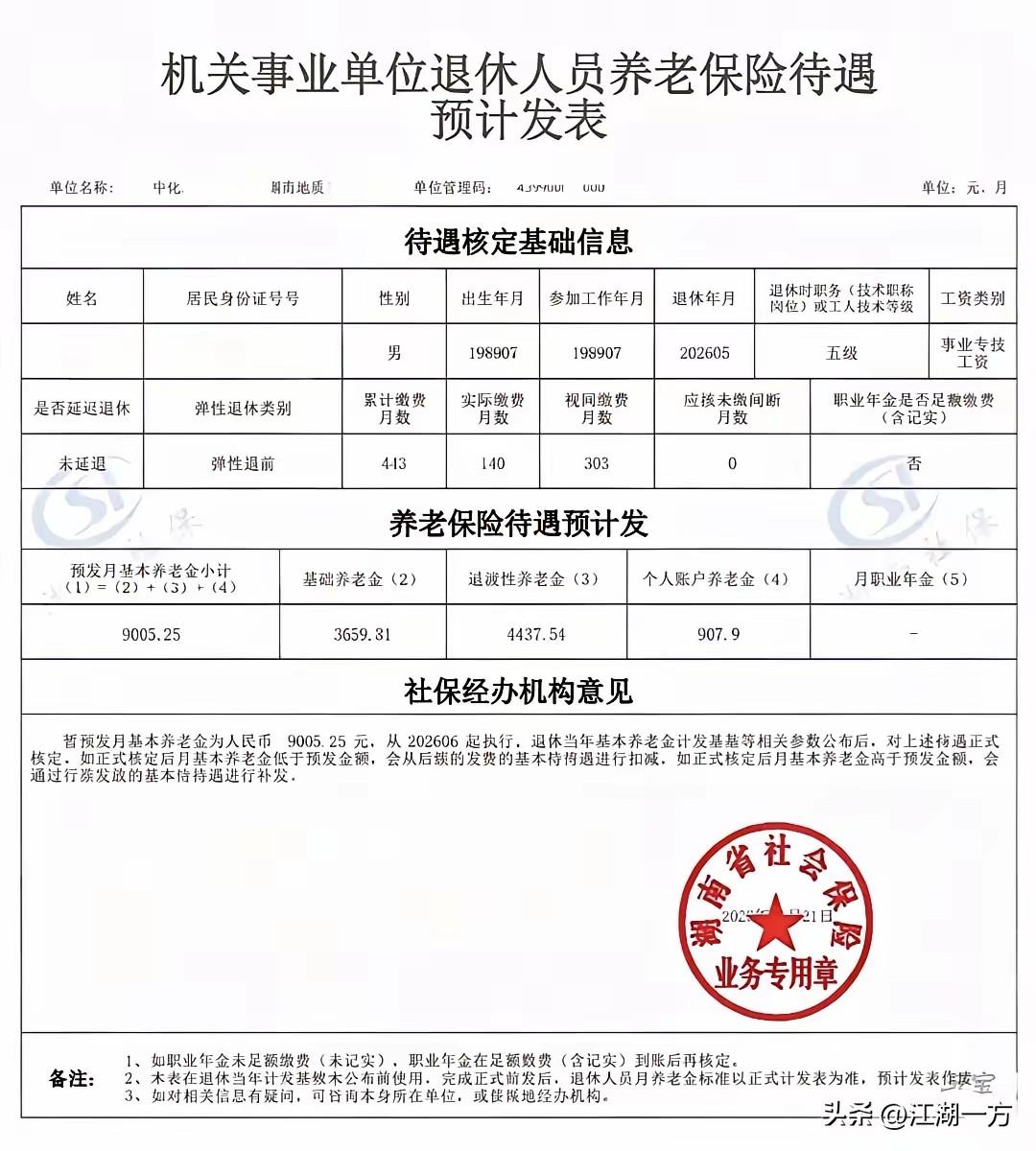 读懂机关事业单位退休养老保险待遇预发表
 
拿到一份机关事业单位退休人员养老保险