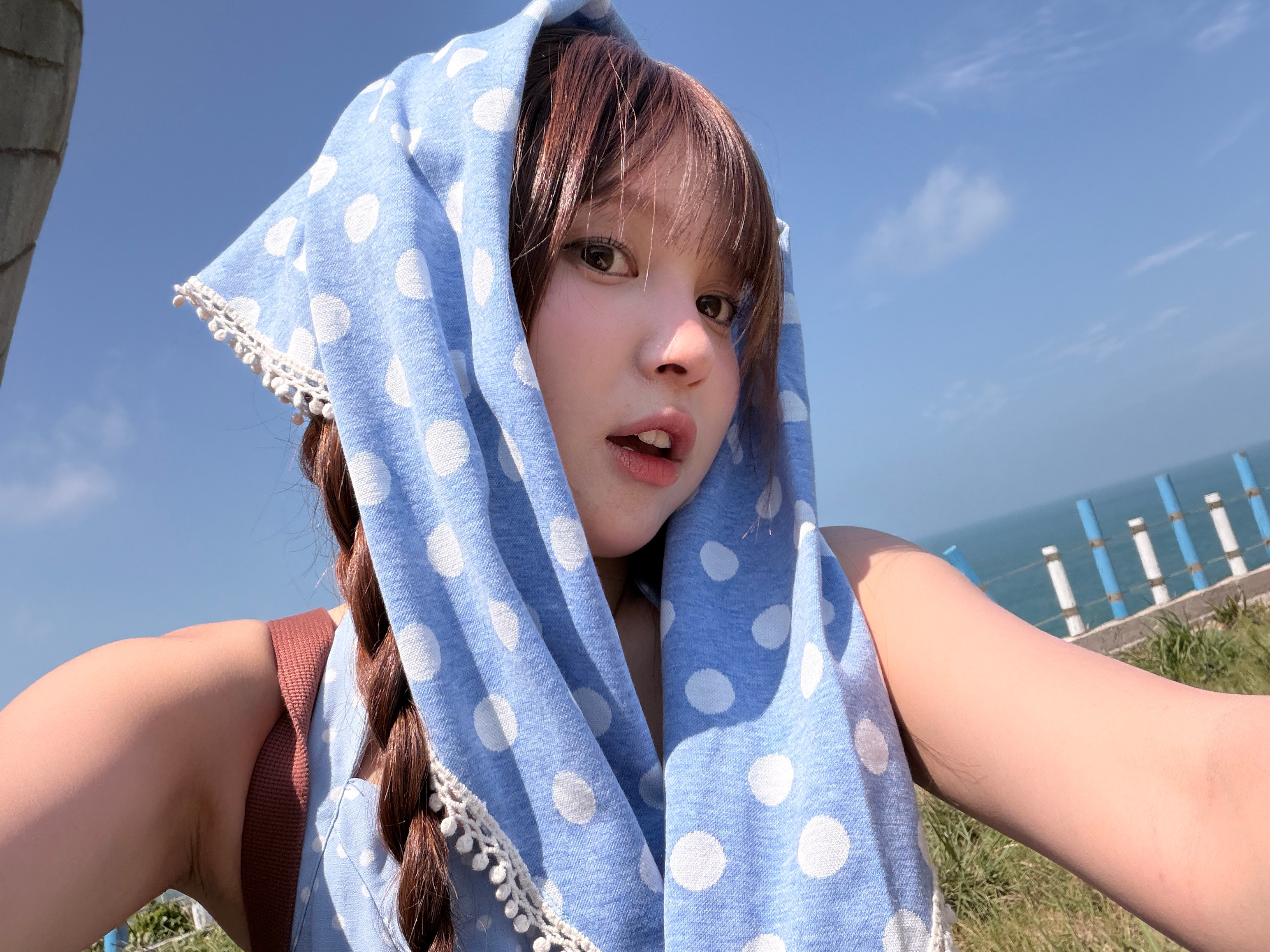 晒死了！！！！！！！！77直接热中暑了 ​​​