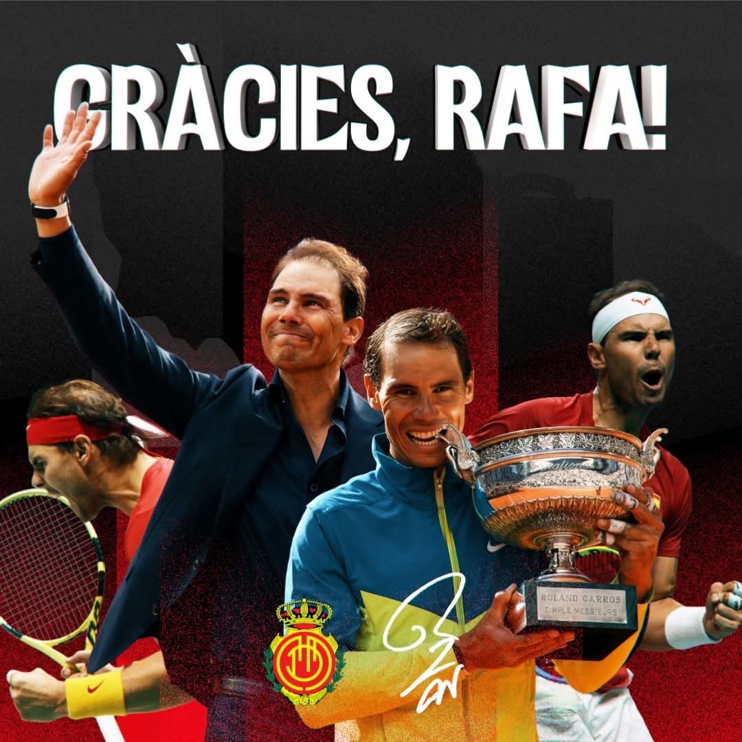 北京时间今晚21点，来自纳达尔家乡的西甲马洛卡俱乐部，将在主场为纳达尔举办一场特