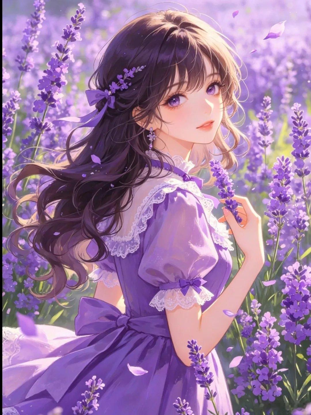 优雅神秘紫色系头像 