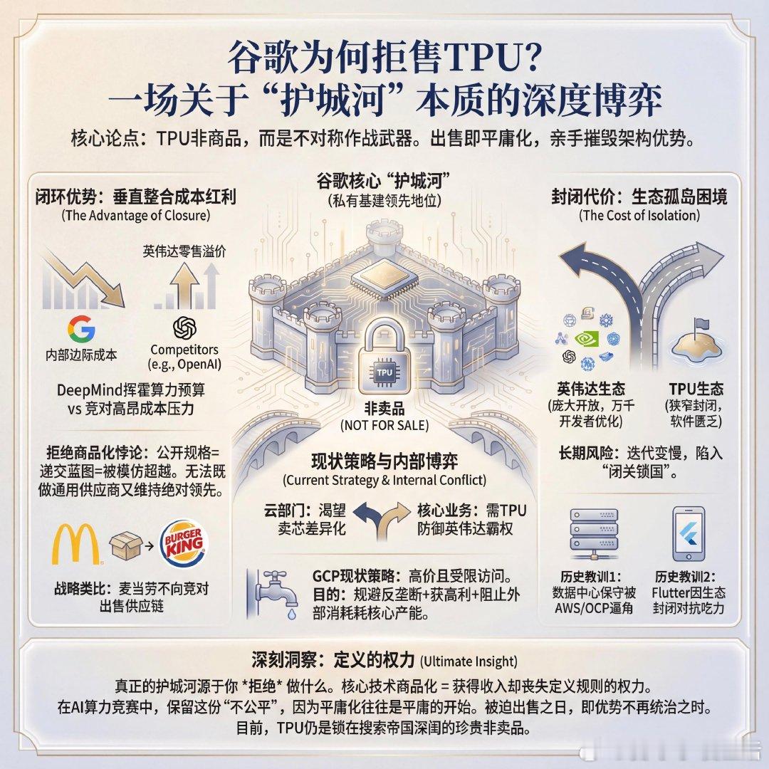 谷歌是否应该对外销售TPU？这不仅是一个商业决策，更是关于“护城河”本质的深度博