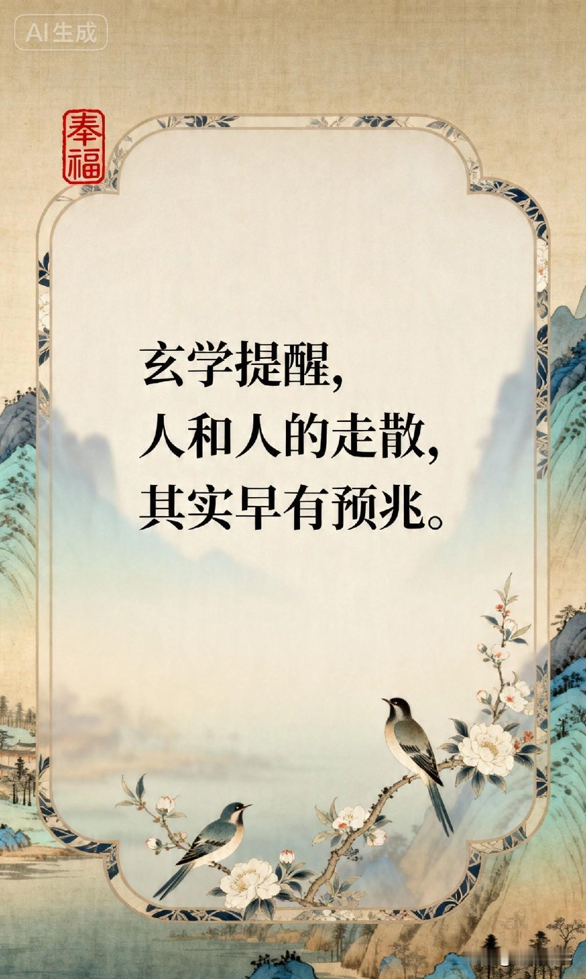 玄学提醒，人和人的走散，其实早有预兆。

你有没有过这样的经历？

曾经无话不谈