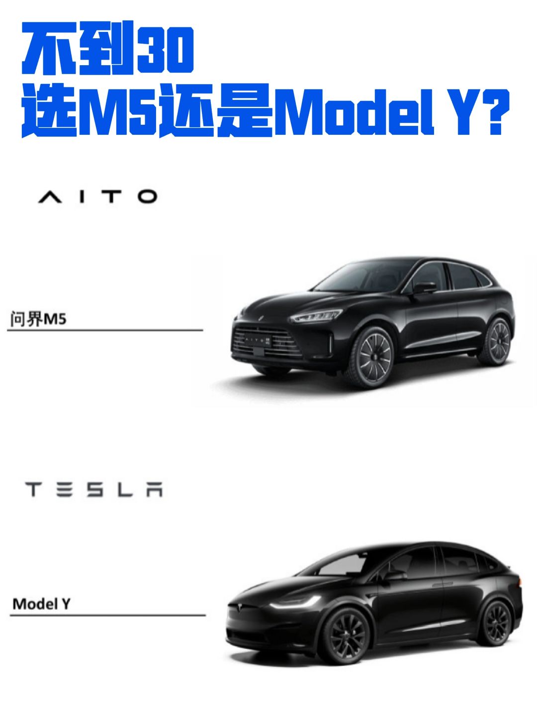 30W，选问界M5还是Model Y？