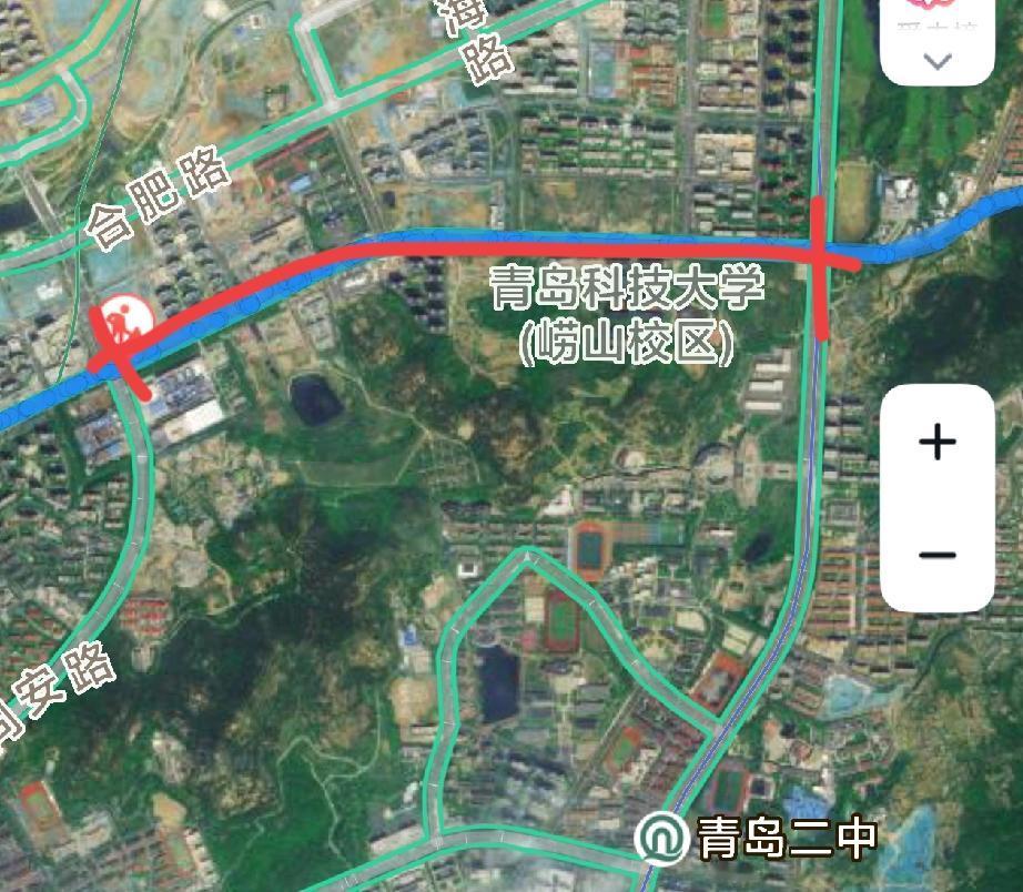 青岛市辽阳东路（同安路－松岭路）道路整治工程进入第三阶段施工调流，施工期间对相关