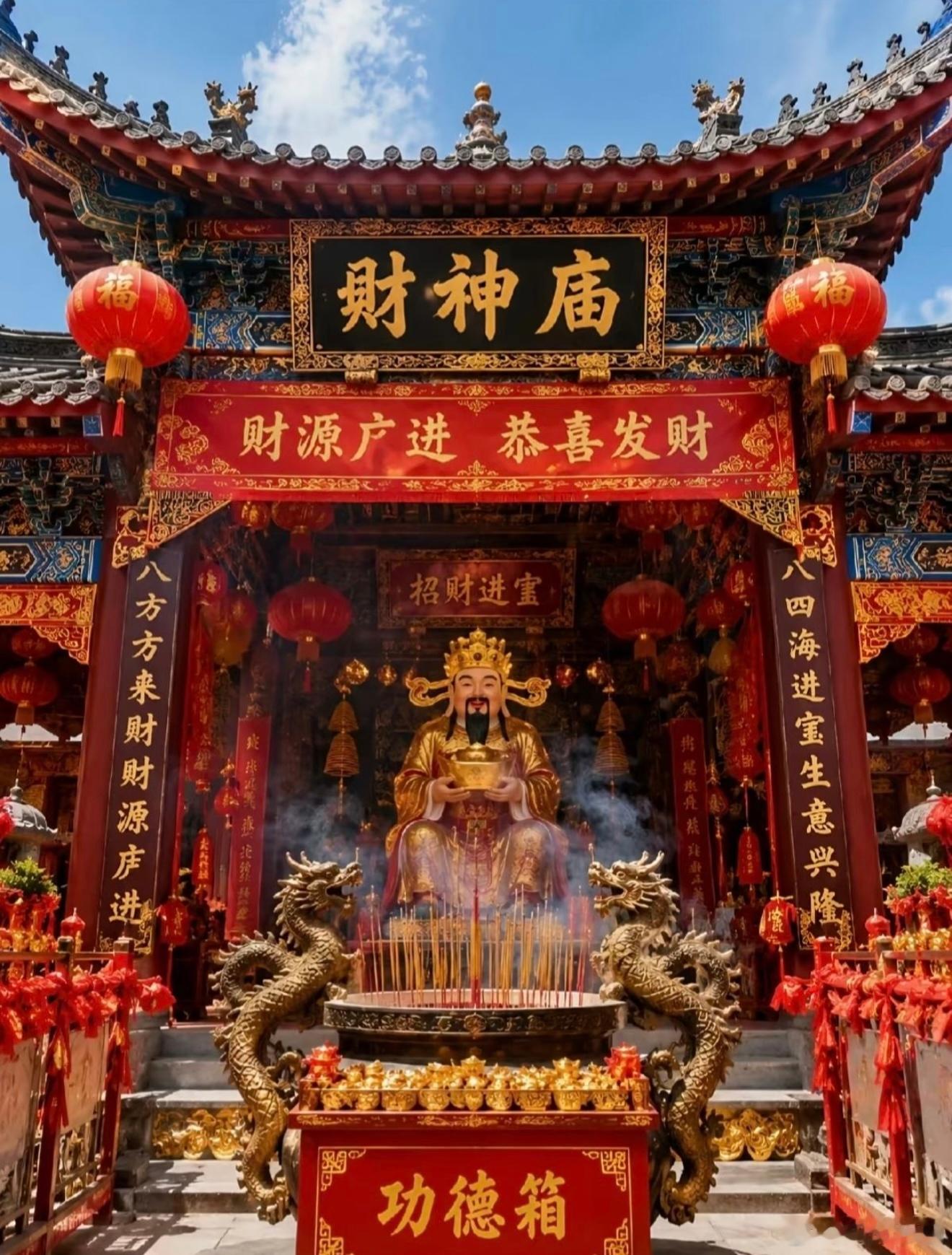 财神到，旺运聚财一扫低迷旧运，迎来满堂新财。愿全年机遇多多，贵人连连，生意红火兴