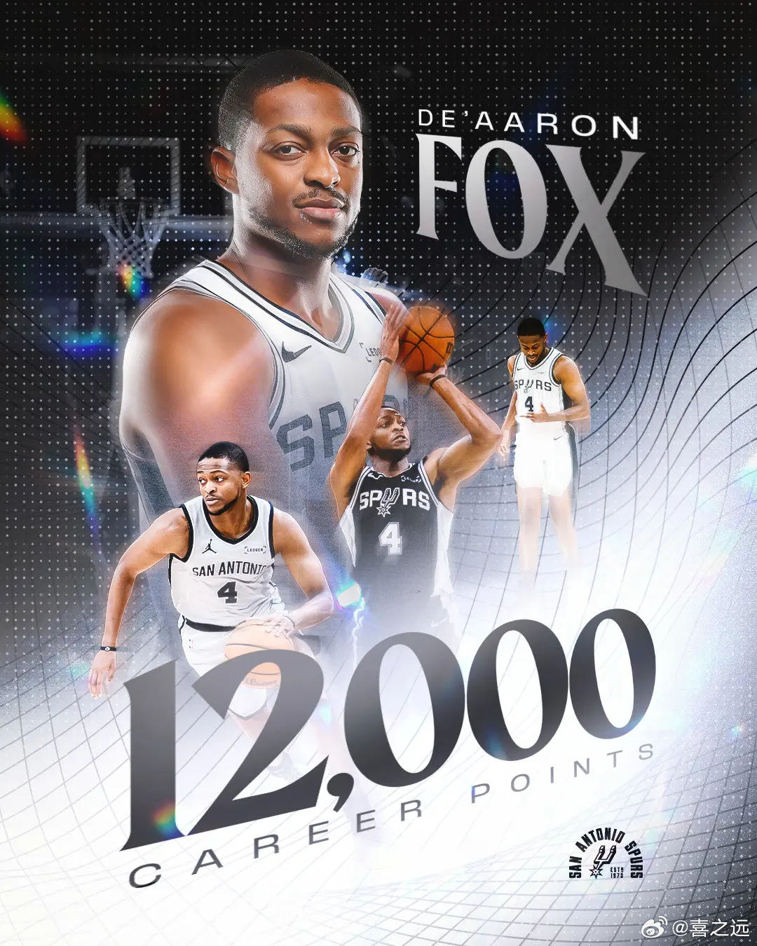 12000分里程碑达成！福克斯高效斩获21+9北京时间1月11日，NBA常规赛，