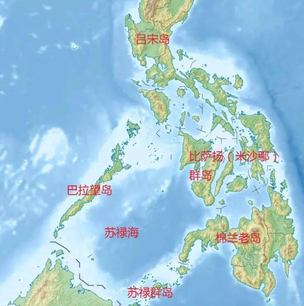 苏禄海大部分区域归菲律宾所有！
面积近35万平方公里的海洋，
为什么划线基本上都