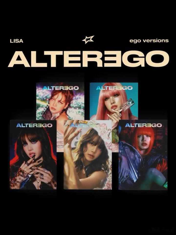 Lisa新专辑PB版封面 Lisa新专辑《ALTER EGO》五款PB版封面，喜