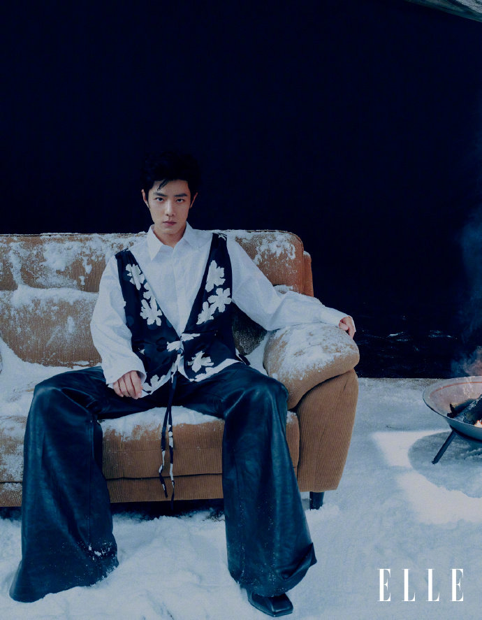 肖战雪国王子 肖战雪国王子，肖战ELLE开年刊冬季主题大片， 