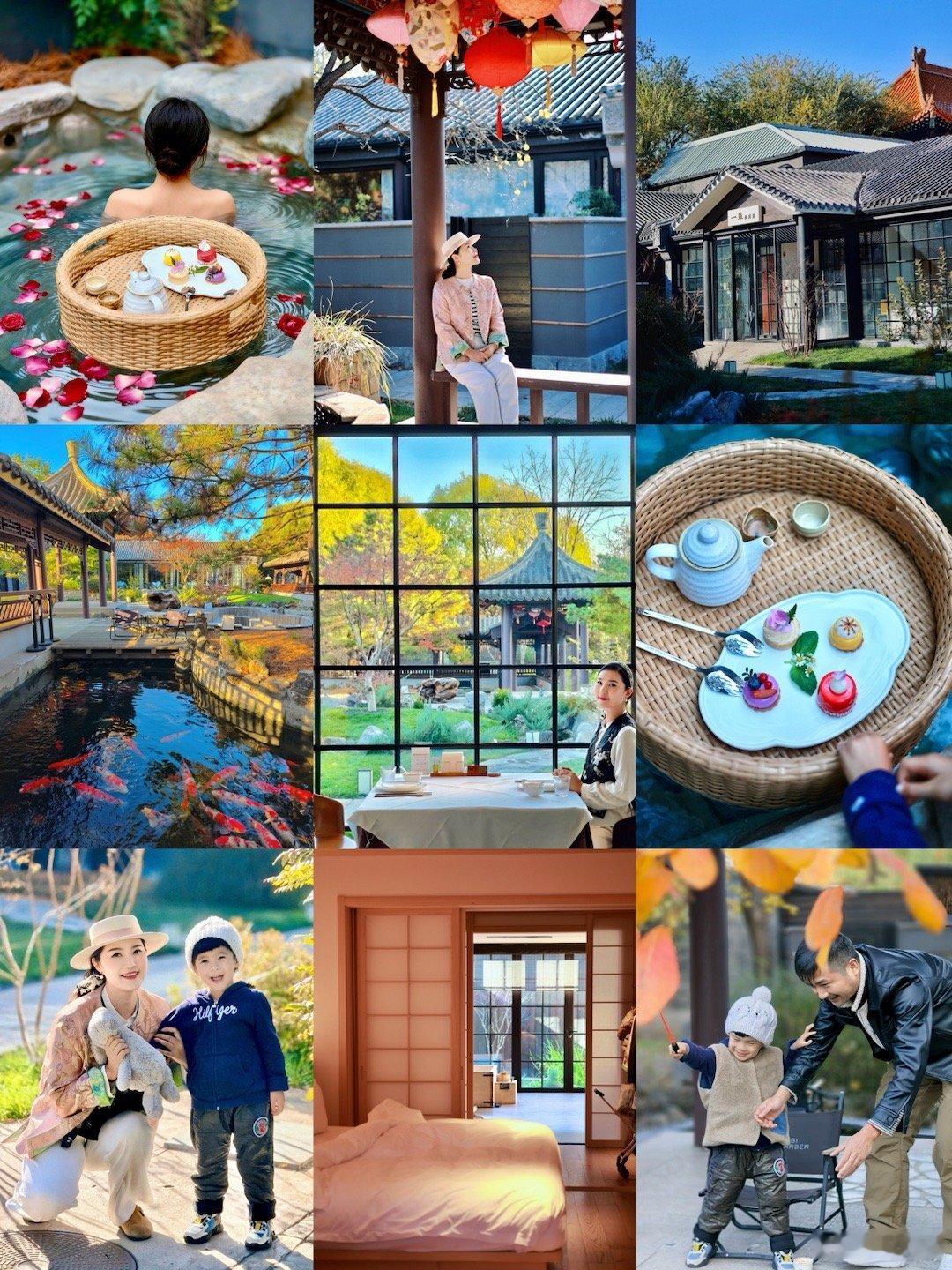 又到了一年中北京Zui美的季节啦，周末带着娃一起入住北京水城一瓢私汤酒店，不仅踩