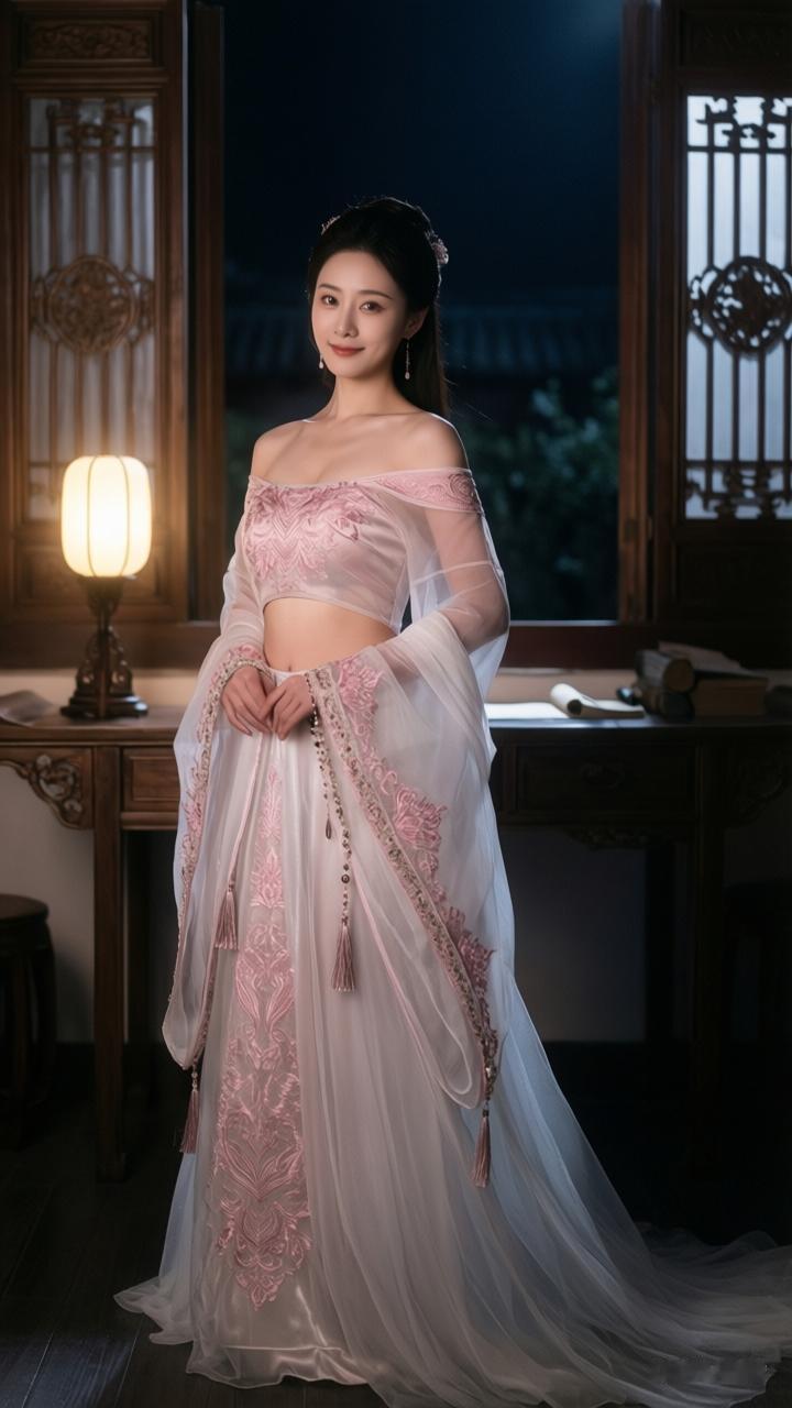 古风少女，穿越时空的美丽