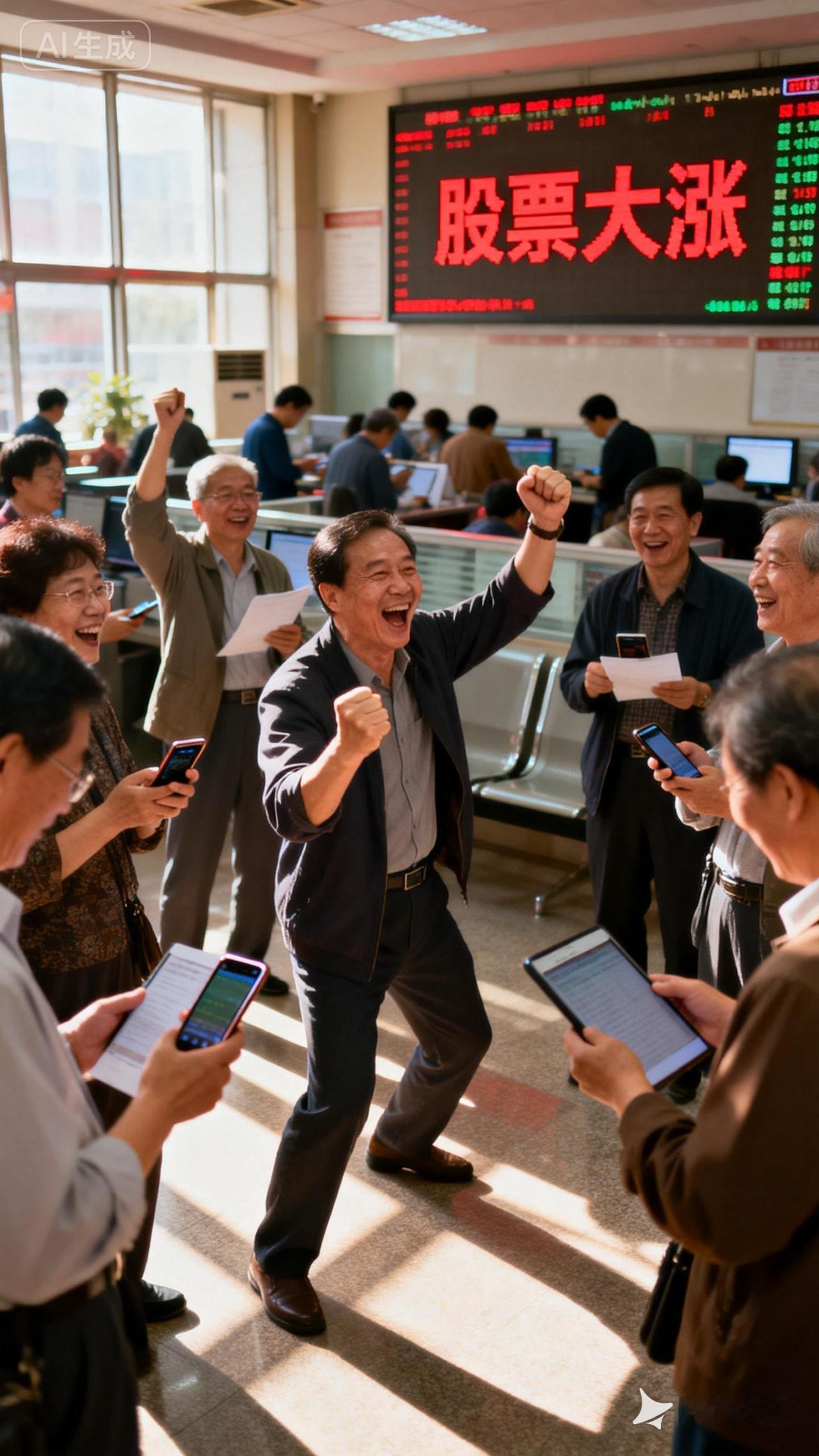 最近的股市好像又疯涨了，
很多大咖一天都能进账好几个W，
身边炒股的同事也都入股