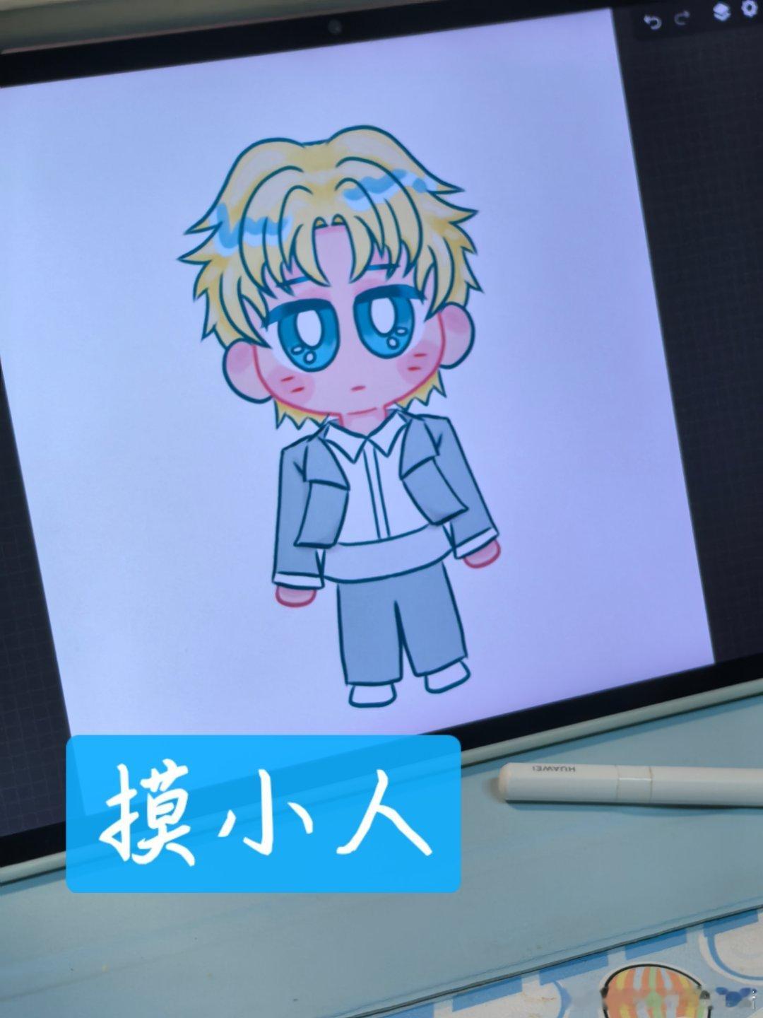 给小恩画成小人机了哈哈哈误入画画圈第一个作品完成期待未来更好～ 