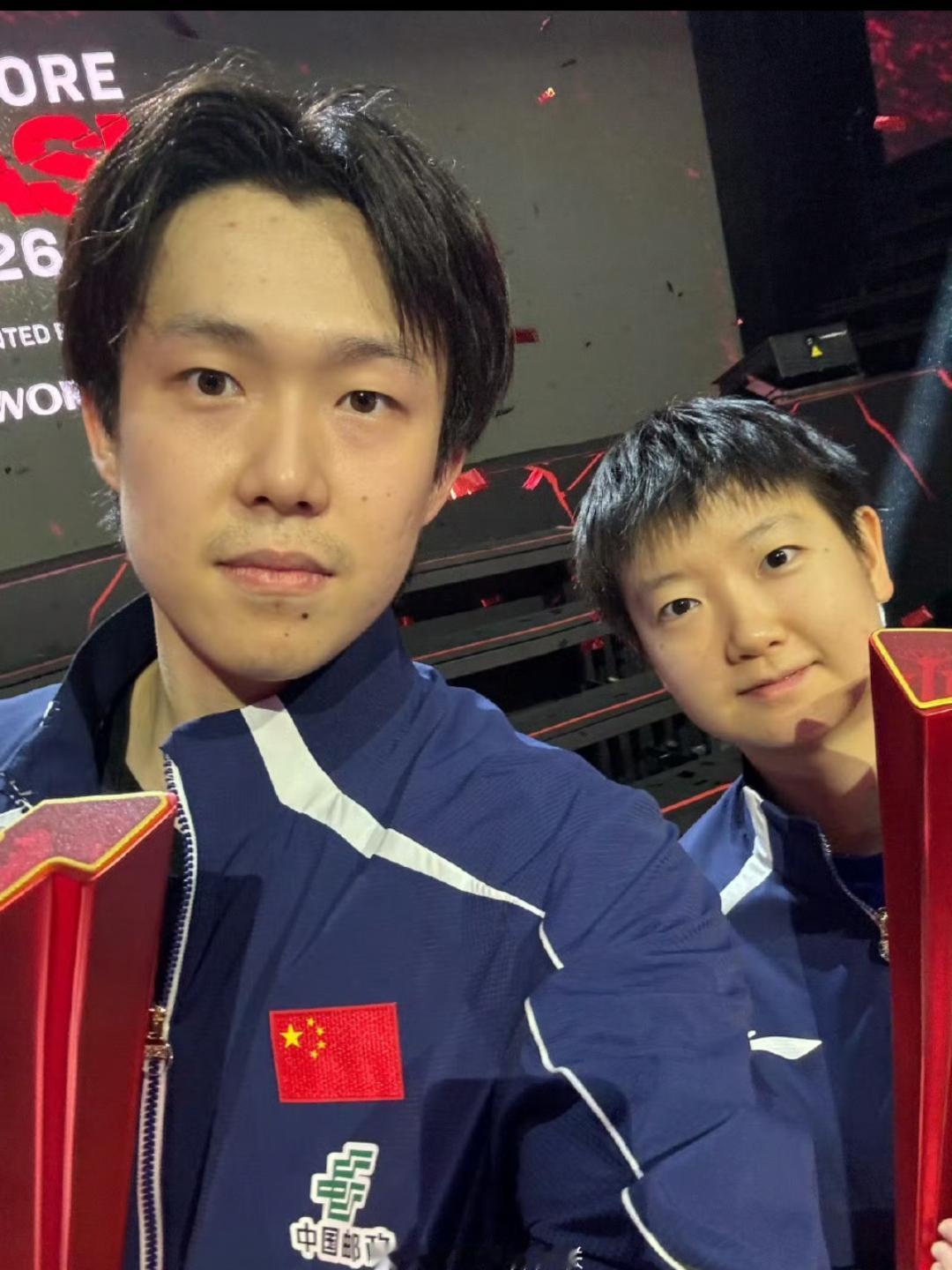 莎头组合可以放心的交棒了！ 
虽然0/4不敌动漫组合无缘亚运会三连冠，但也输得放
