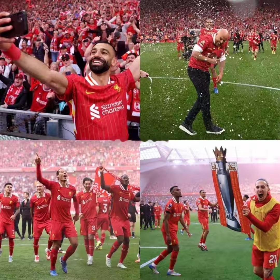 一年前的今天，利物浦在24/25赛季英超第34轮的比赛中主场5-1大胜热刺，提前