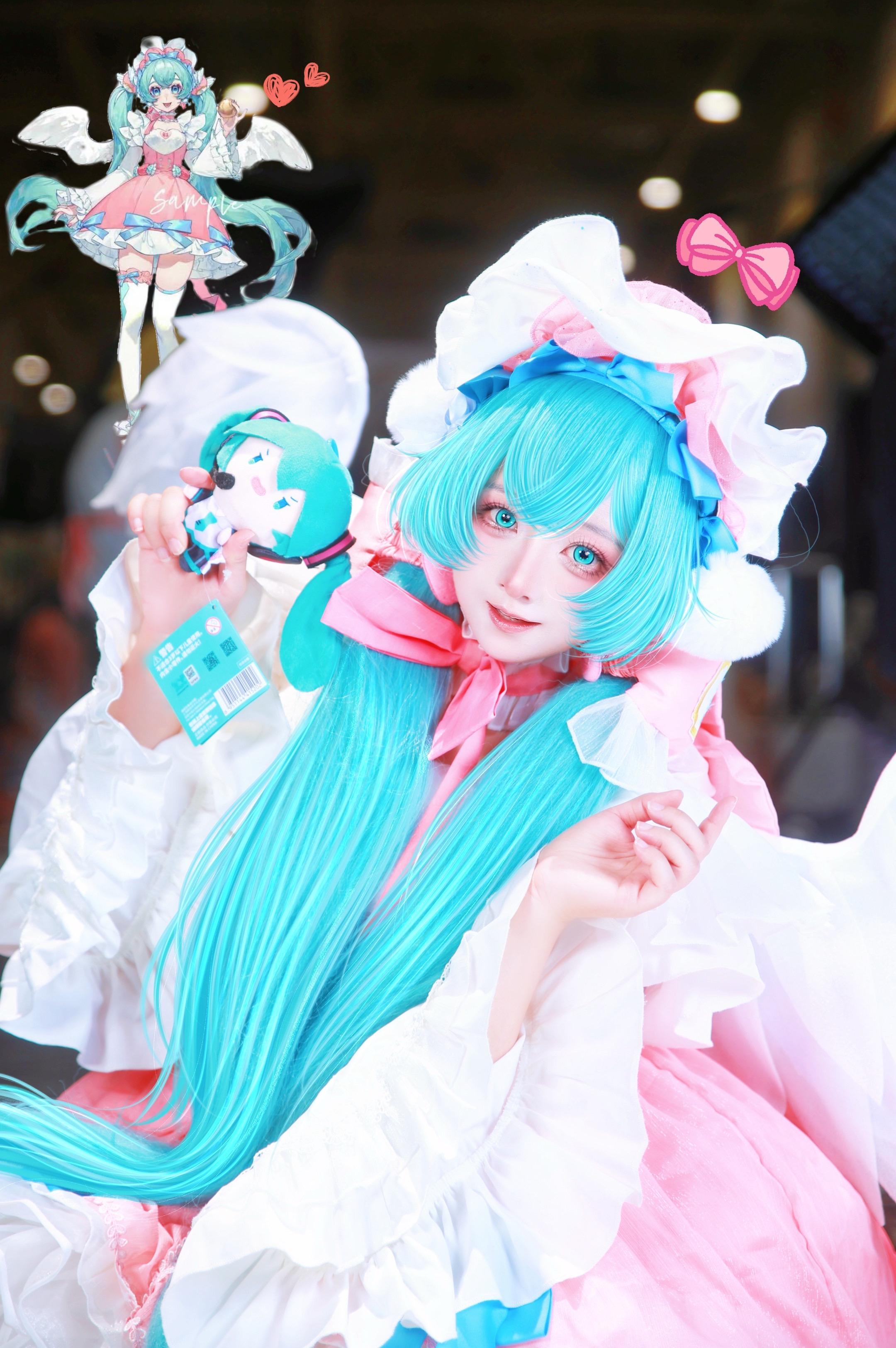 给这只小Miku甜度打个分叭！🍬。📷：  赛博头发：阿咩儿子