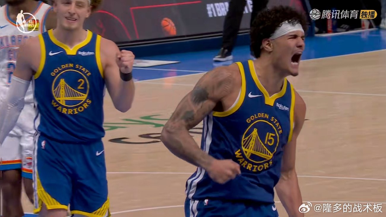 有东西！科尔摆出追梦+波尔津吉斯+霍福德三高阵容，在客场与雷霆抗衡👊🏻勇士v