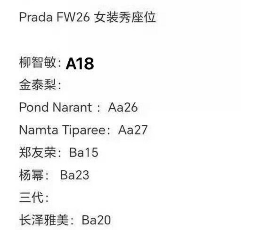 prada看秀座位图其实，大家座位都不好。不过差中比好，有得比喽 