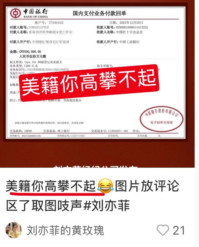 所以不回她伟大的美利坚发展是什么原因？刘亦菲入选中国品牌青年榜