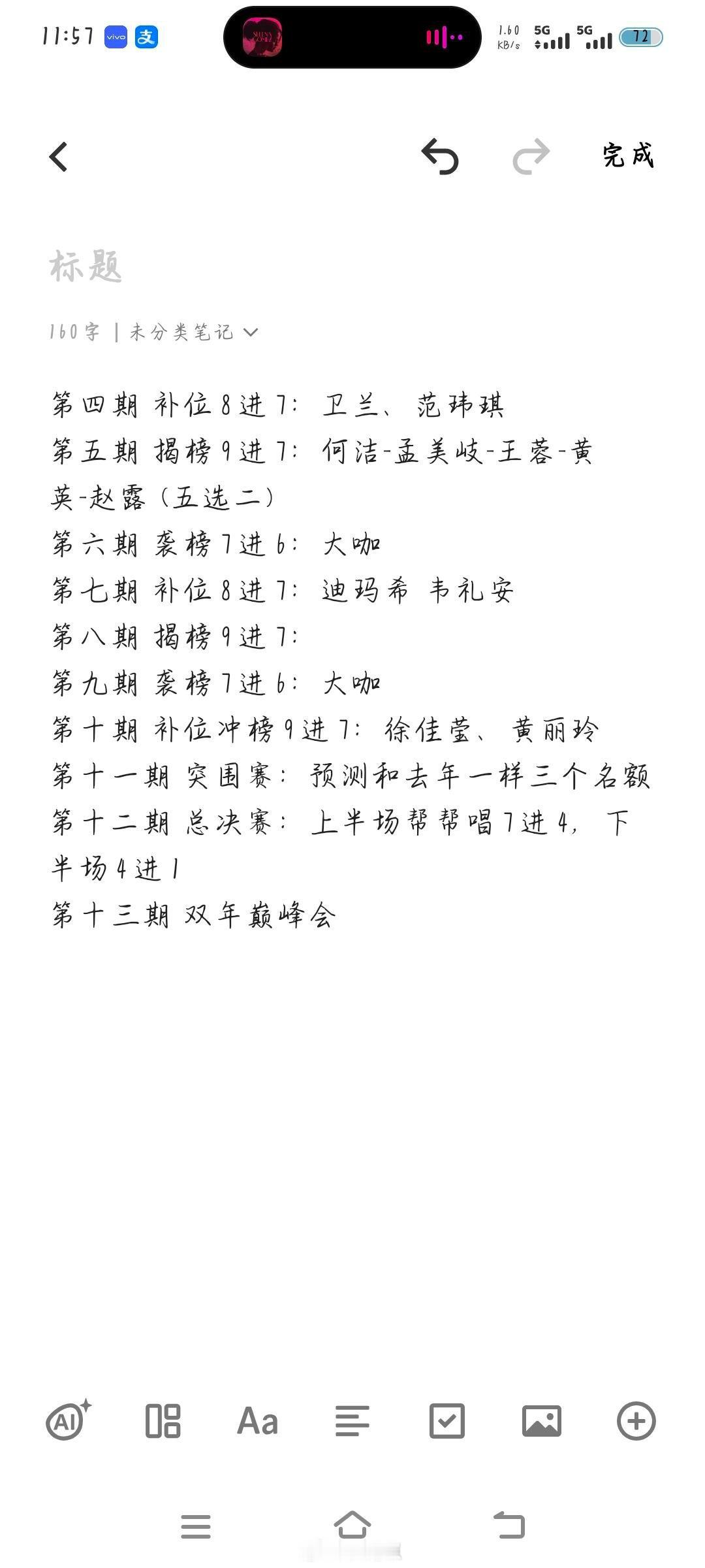歌手[超话]预测一下补位歌手歌手｜ ​​​