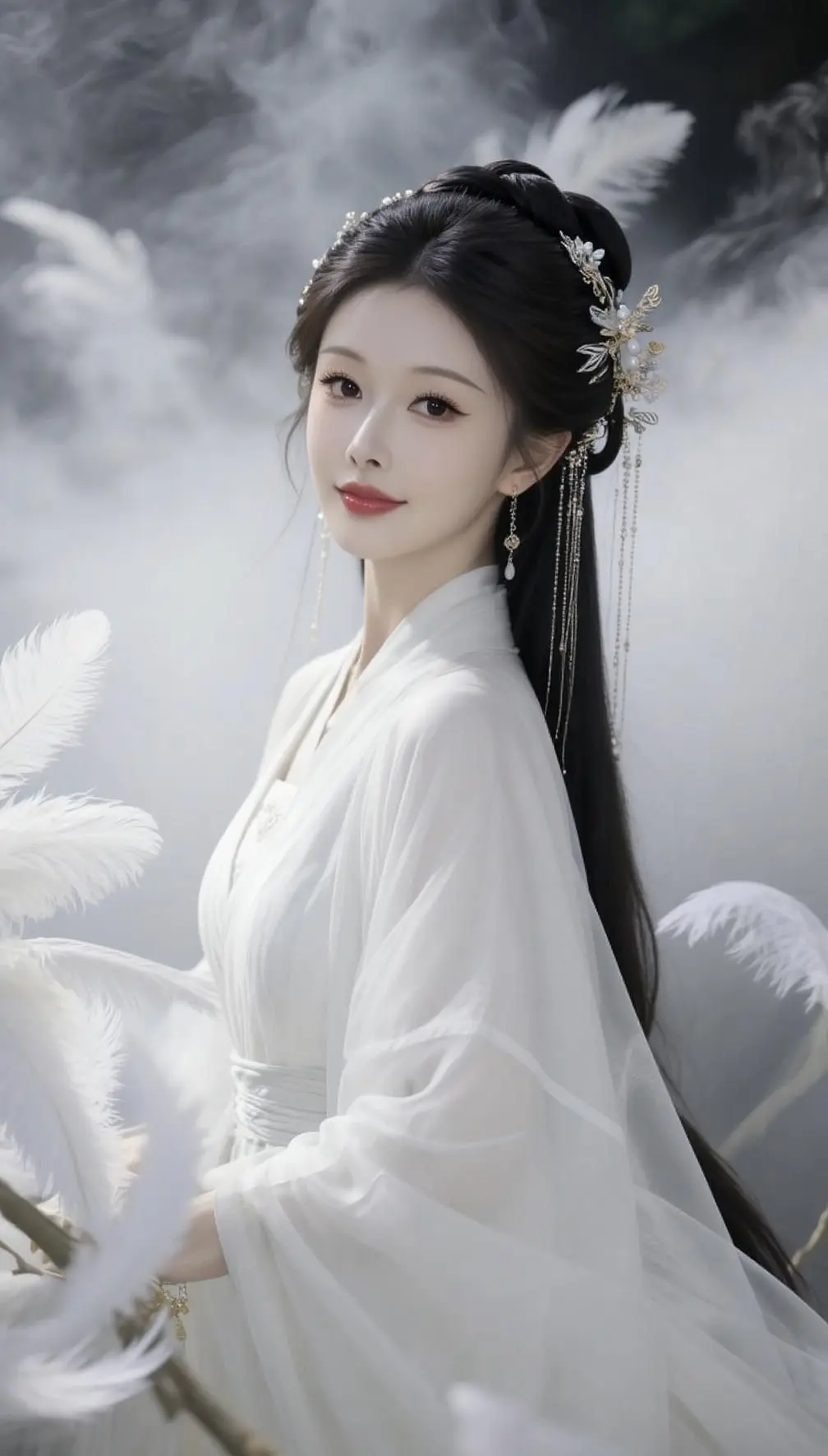 AI古风仙气流光写真 ai创作 汉服里的千年风华 仙系氛围感 写真