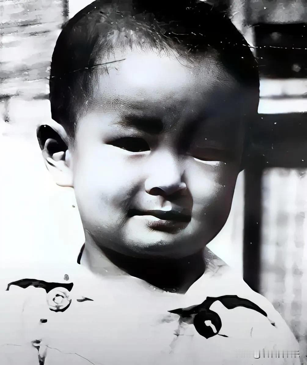 这是一张明星小时候照片，长大后温文尔雅 绅士风度，多次出现在荧幕上，剧《英雄无悔