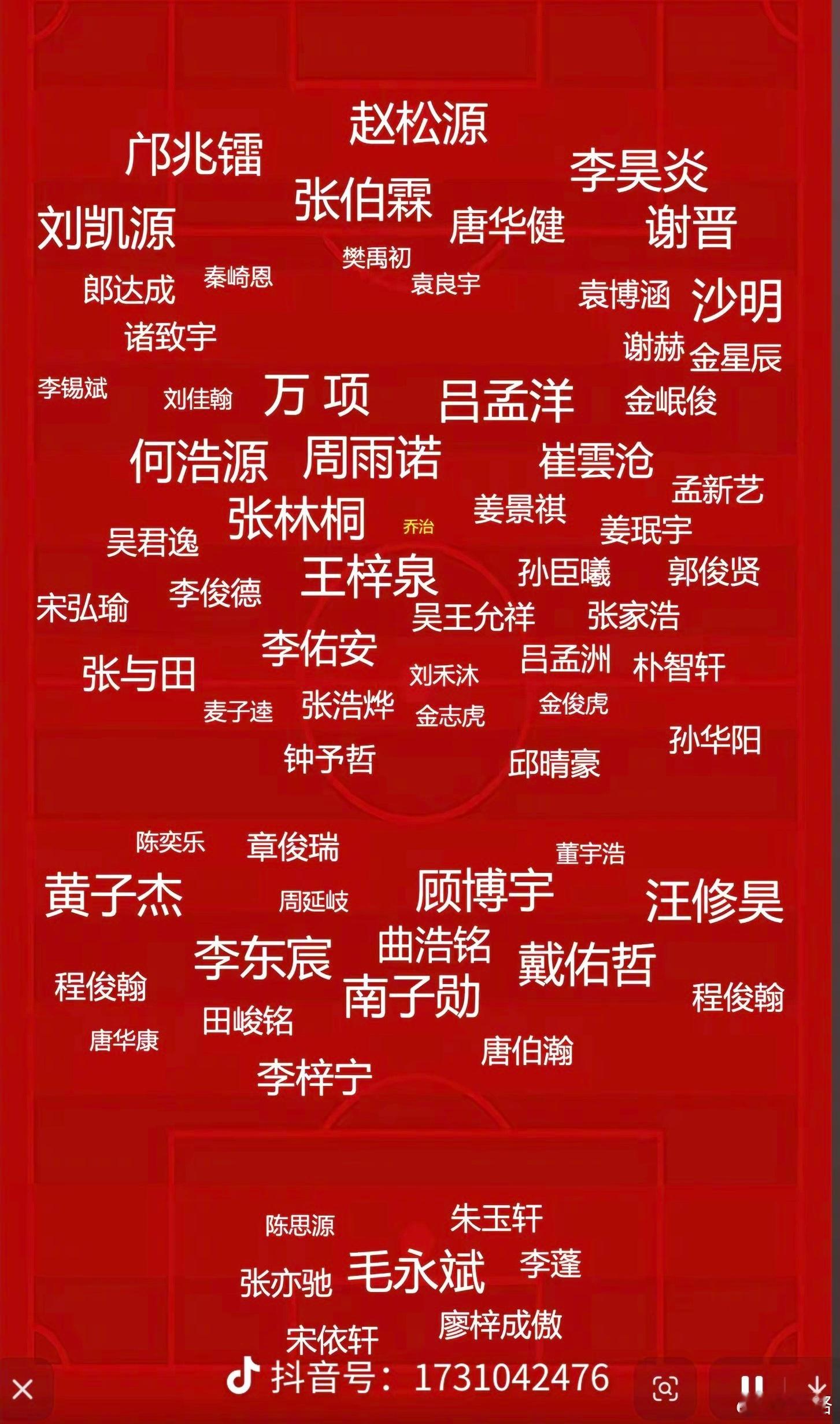 Dy留言看到一张图：蔚为壮观的感觉。中国足球小将