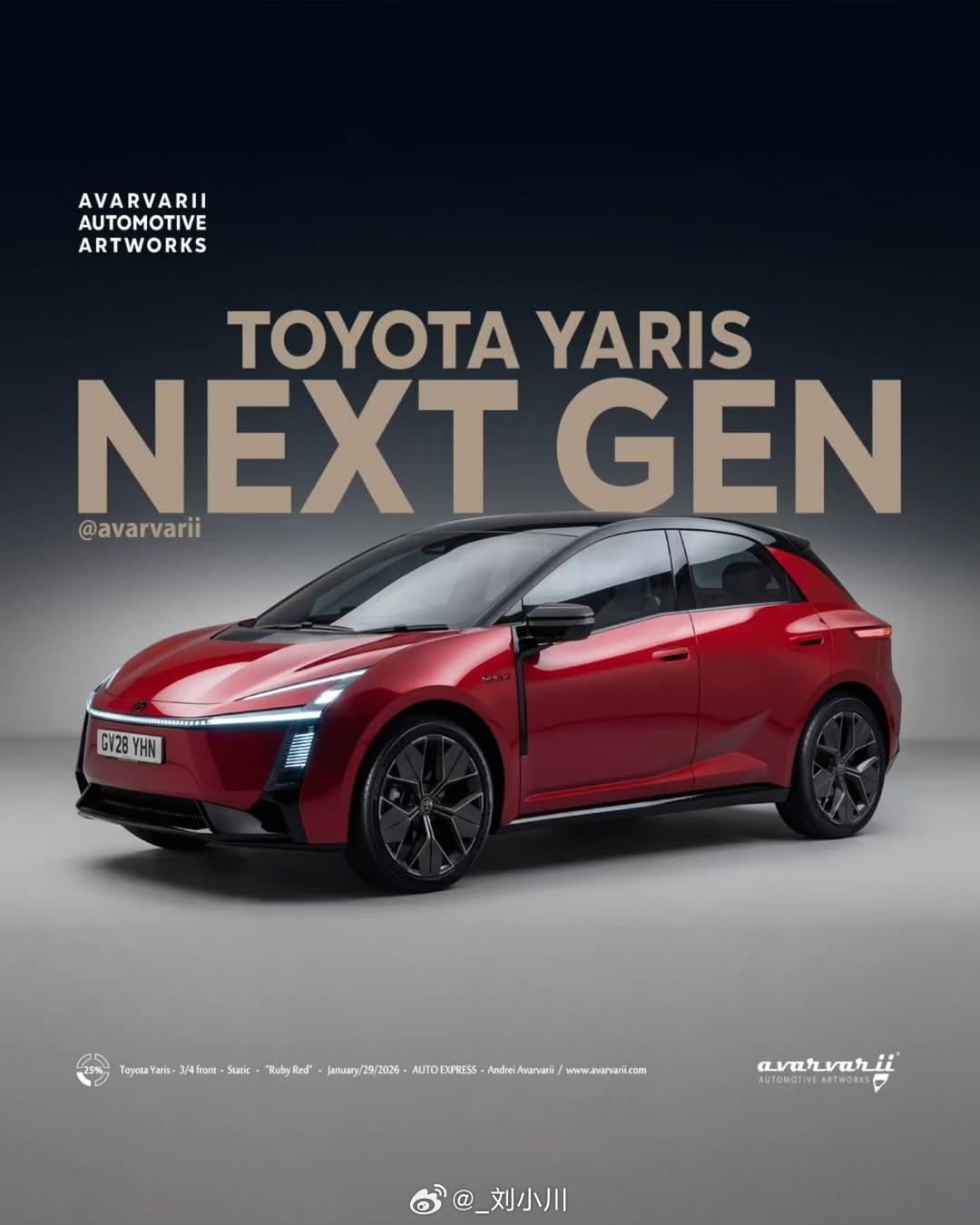 新老丰田Yaris 对比 现款 & 全新丰田Yaris （渲染图）对比，大家更喜