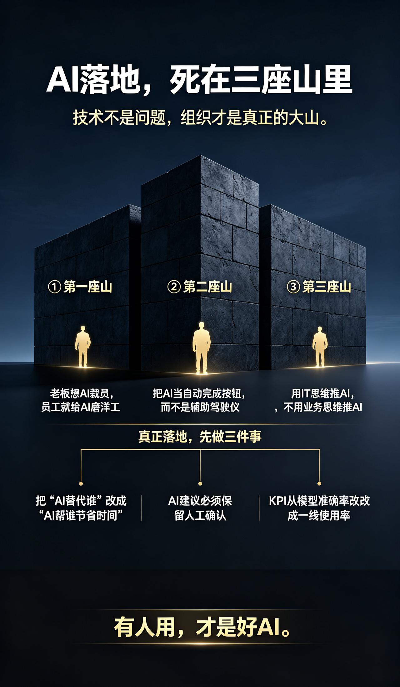 “让大家天天没鸟事，鸟也没事”，
AI如果干成了这件事，就是灾难！
AI在企业端