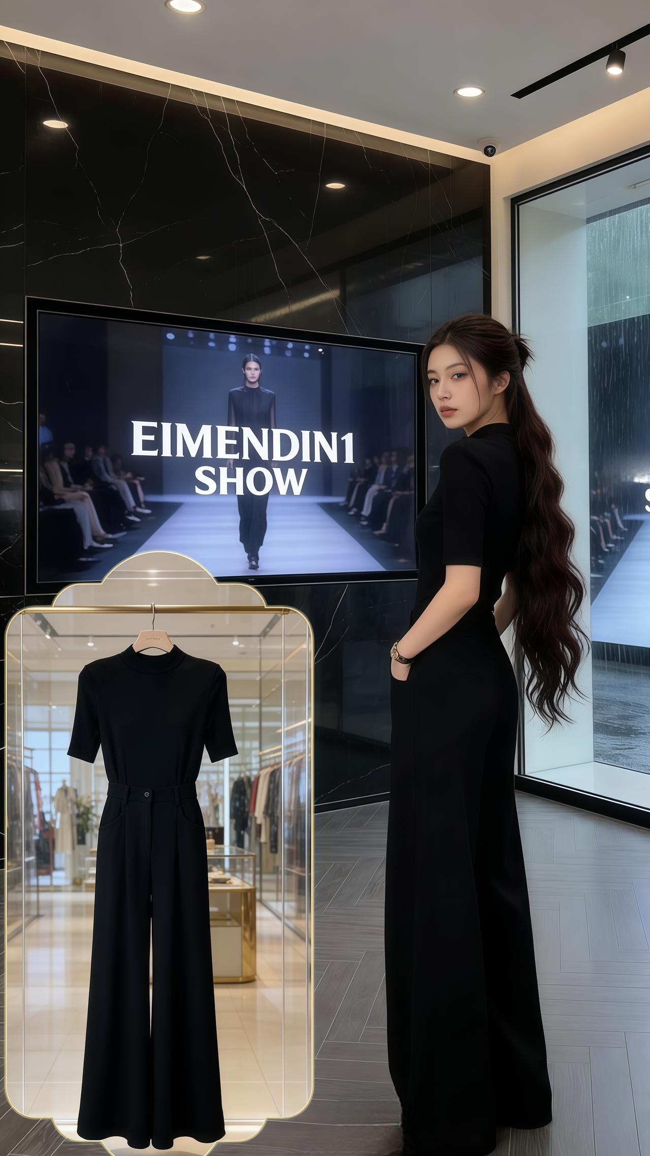 姐妹们，2026新款显瘦阔腿西裤来了！还是高腰的设计，超级显腿长，而且它的版型特