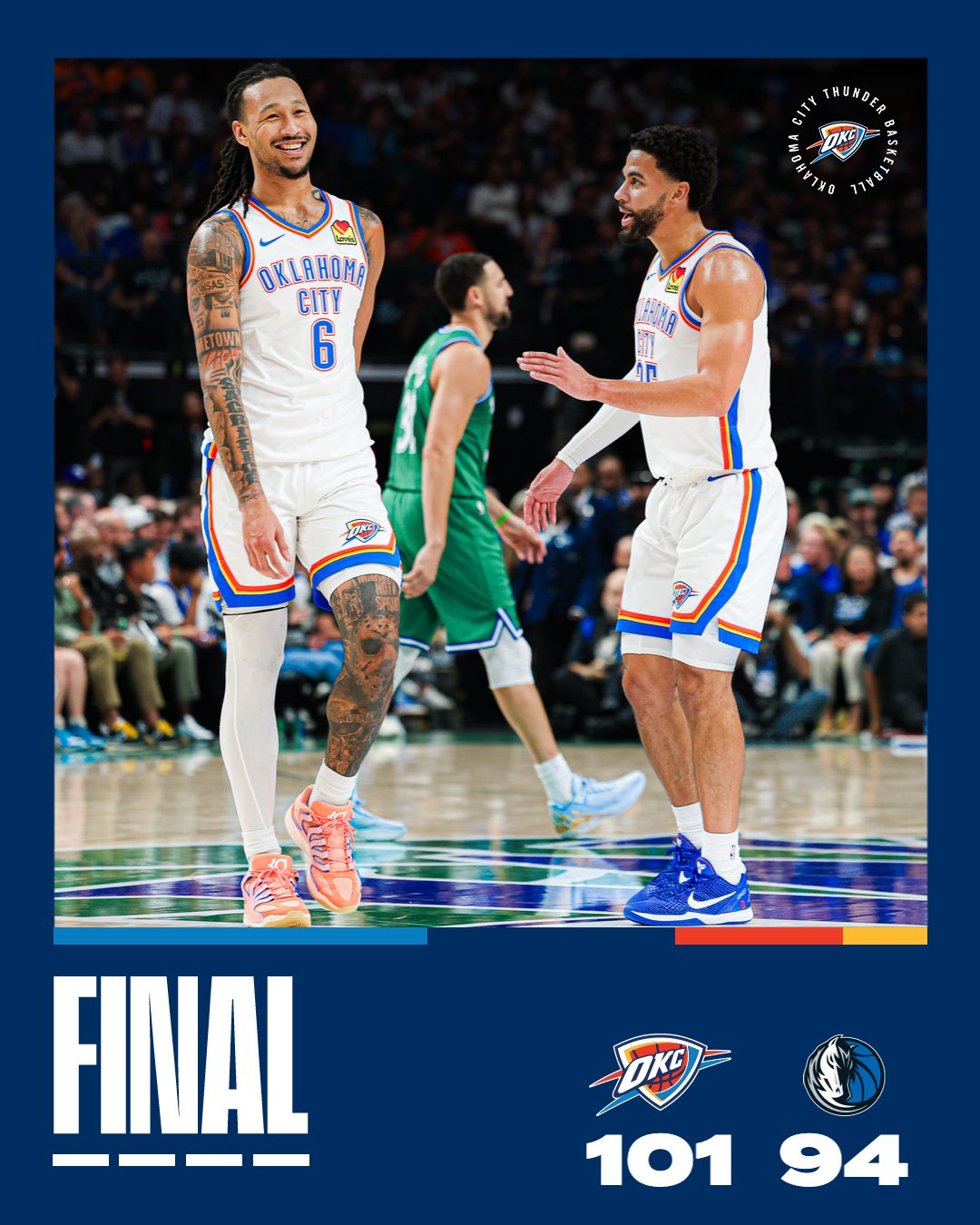 任嘉伦预测nba总冠军雷霆vs独行侠 雷霆拒绝独行侠22分逆转，取得四连胜，新赛