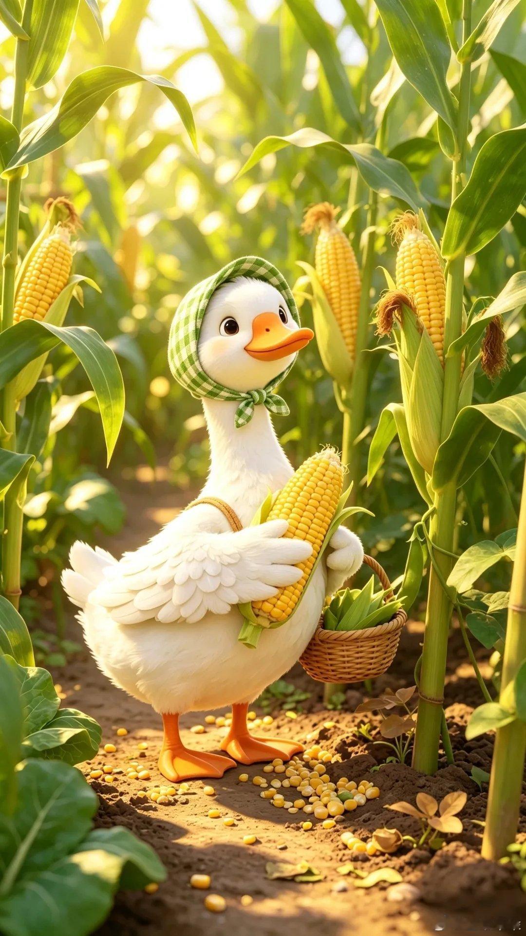 农家田园勤劳致富小能手大白鹅壁纸～🌽🪿🍓🥬🍅🥕🥒🌶️🎃yyds