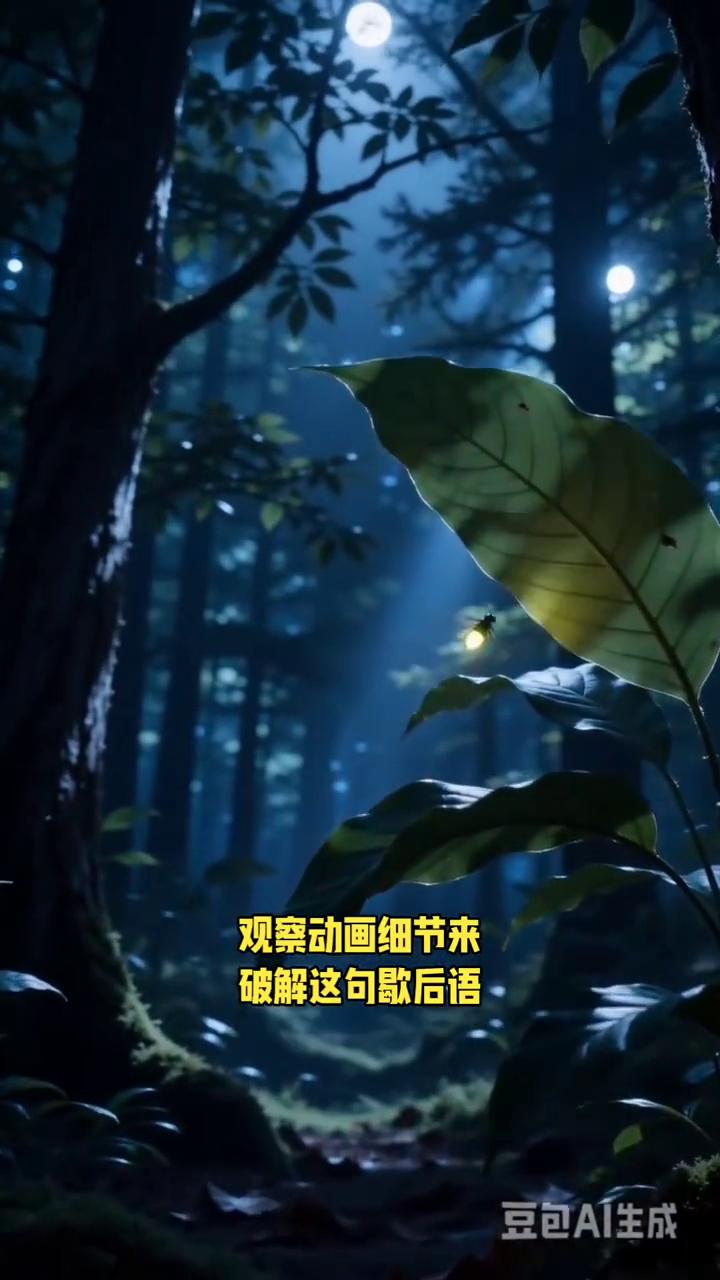 观察动画细节来破解这句歇后语，猜到答案直接写在评论区。