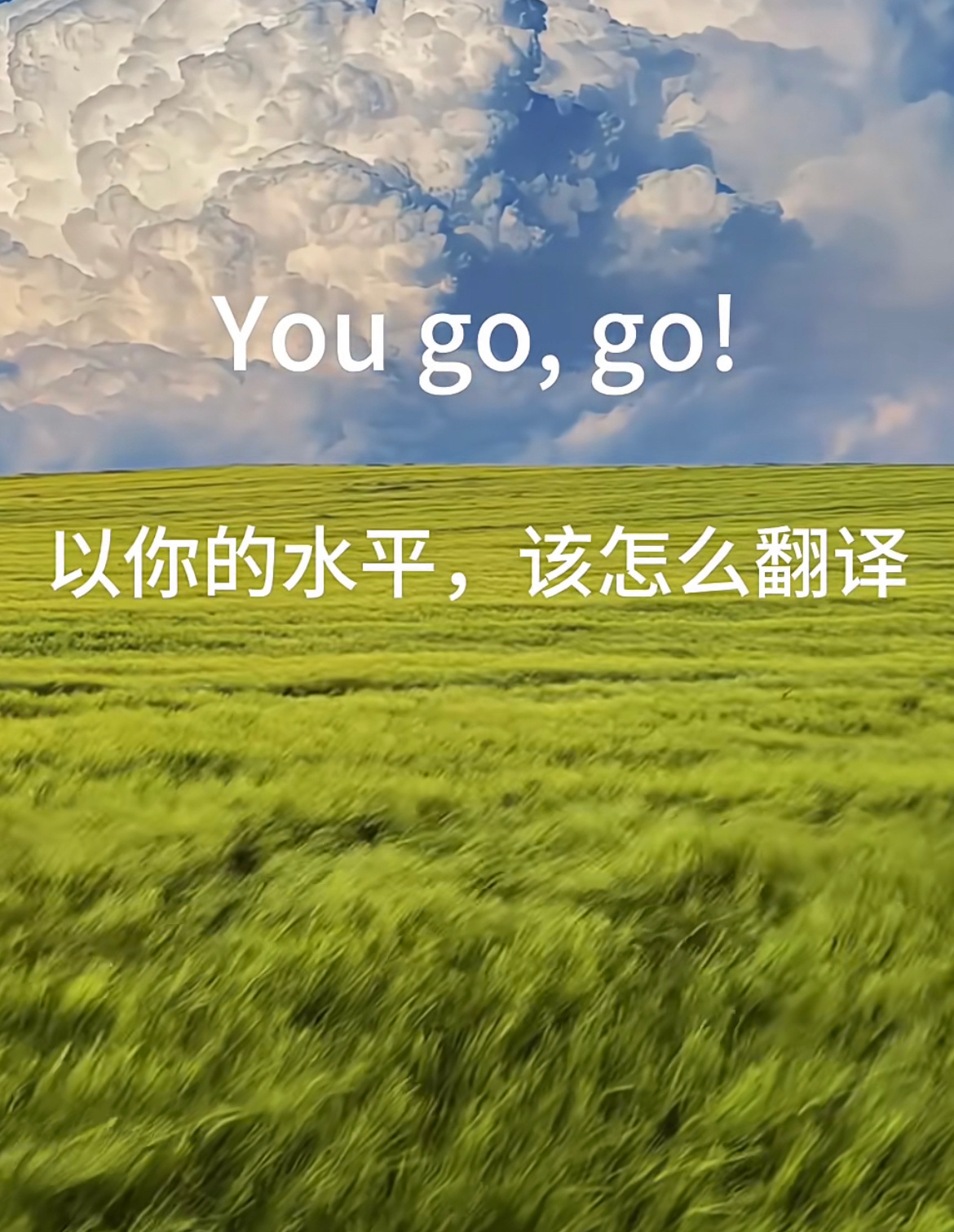 用你的英语水平翻译这句话 ​​​
