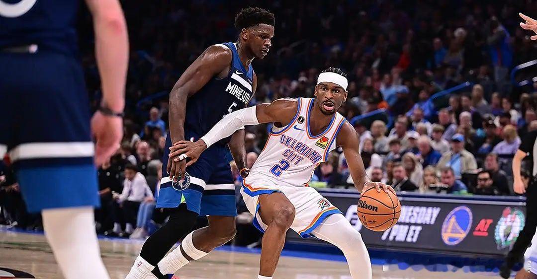 雷霆今天在主场以116-103力克森林狼，豪取一波八连胜，战绩来到53胜15负，