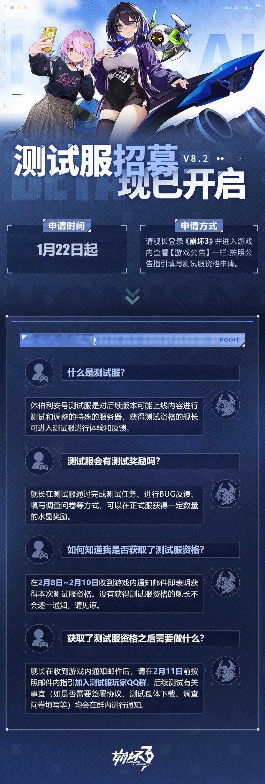 崩坏3官方[超话]   喧鼓祈新  ★马克兔速报 V8.2测试服招募现已开启★舰