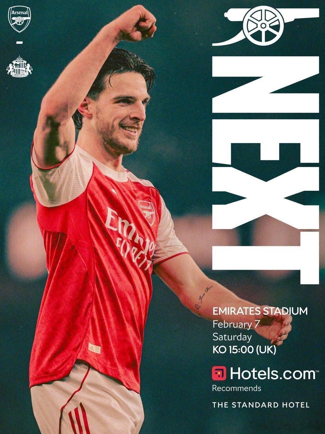 回归联赛 战桑德兰阿森纳 阿森纳  cr：阿森纳足球俱乐部 