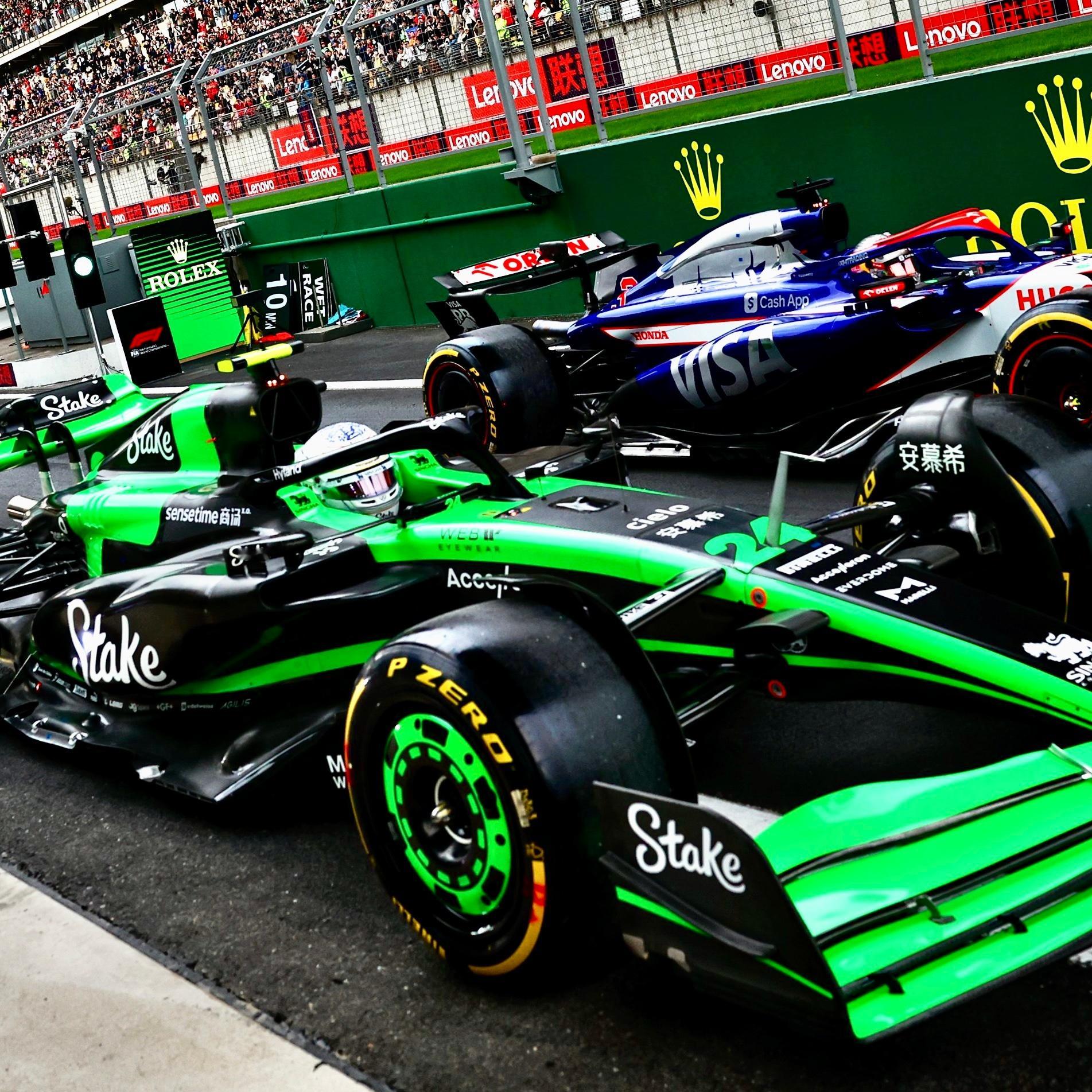 今天周冠宇主场表现确实不错，几次果断的超车[打call]#F1上海站# ​​​