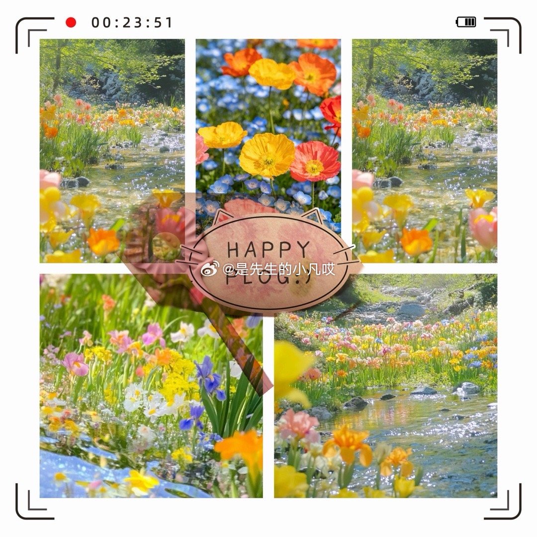 （凡凡和妹宝儿）这个季节就是🌸很美的季节 