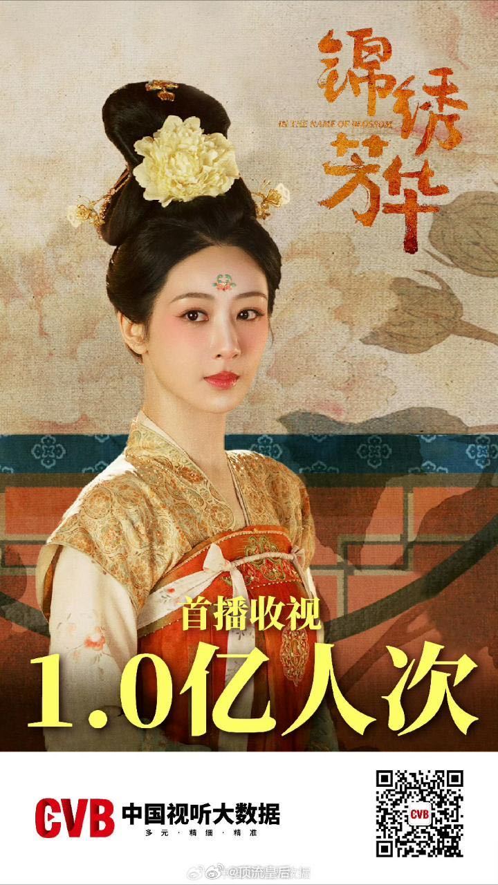 这个杨紫太厉害，根据中国视听大数据发布的数据显示，锦绣芳华首播收视1.0亿人次！