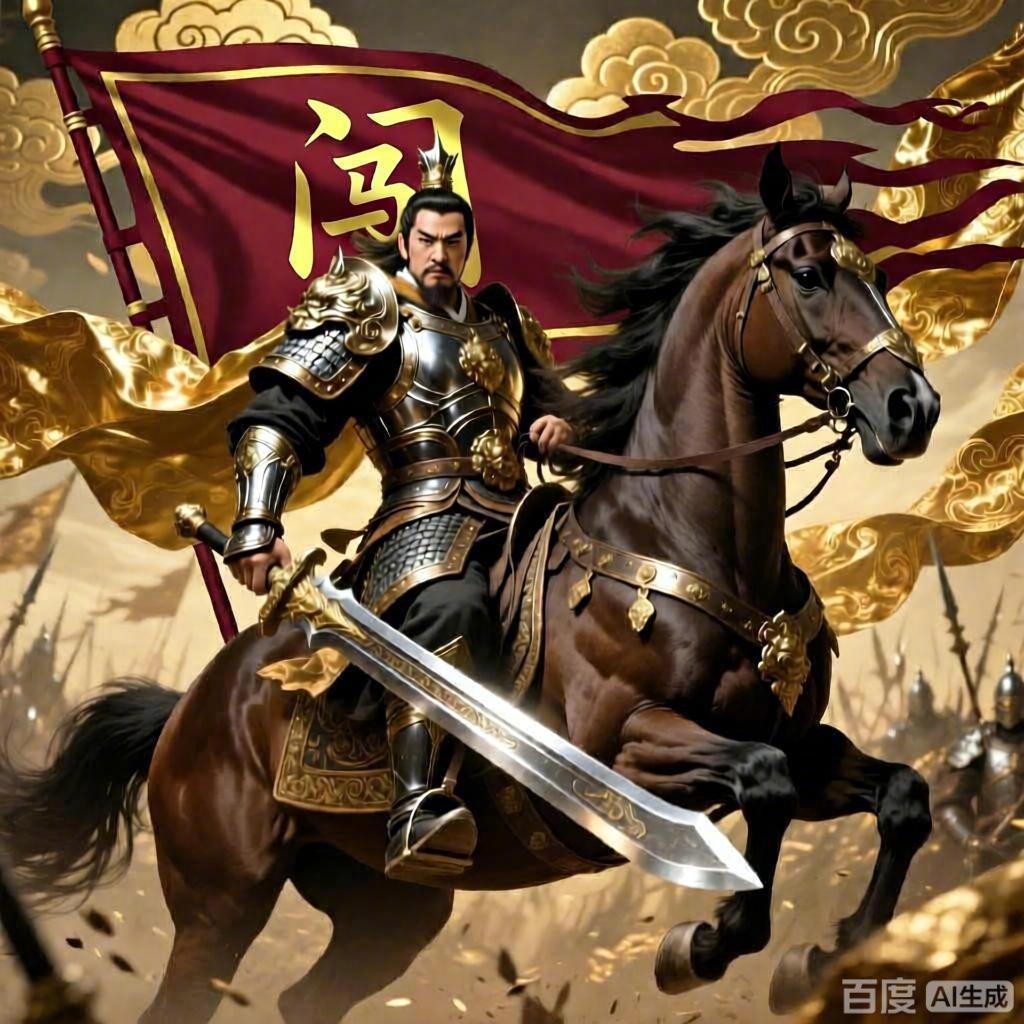 好，我用AI分别为李自成、刘宗敏、刘芳亮生成了一张图片，跟大家分享一下。 