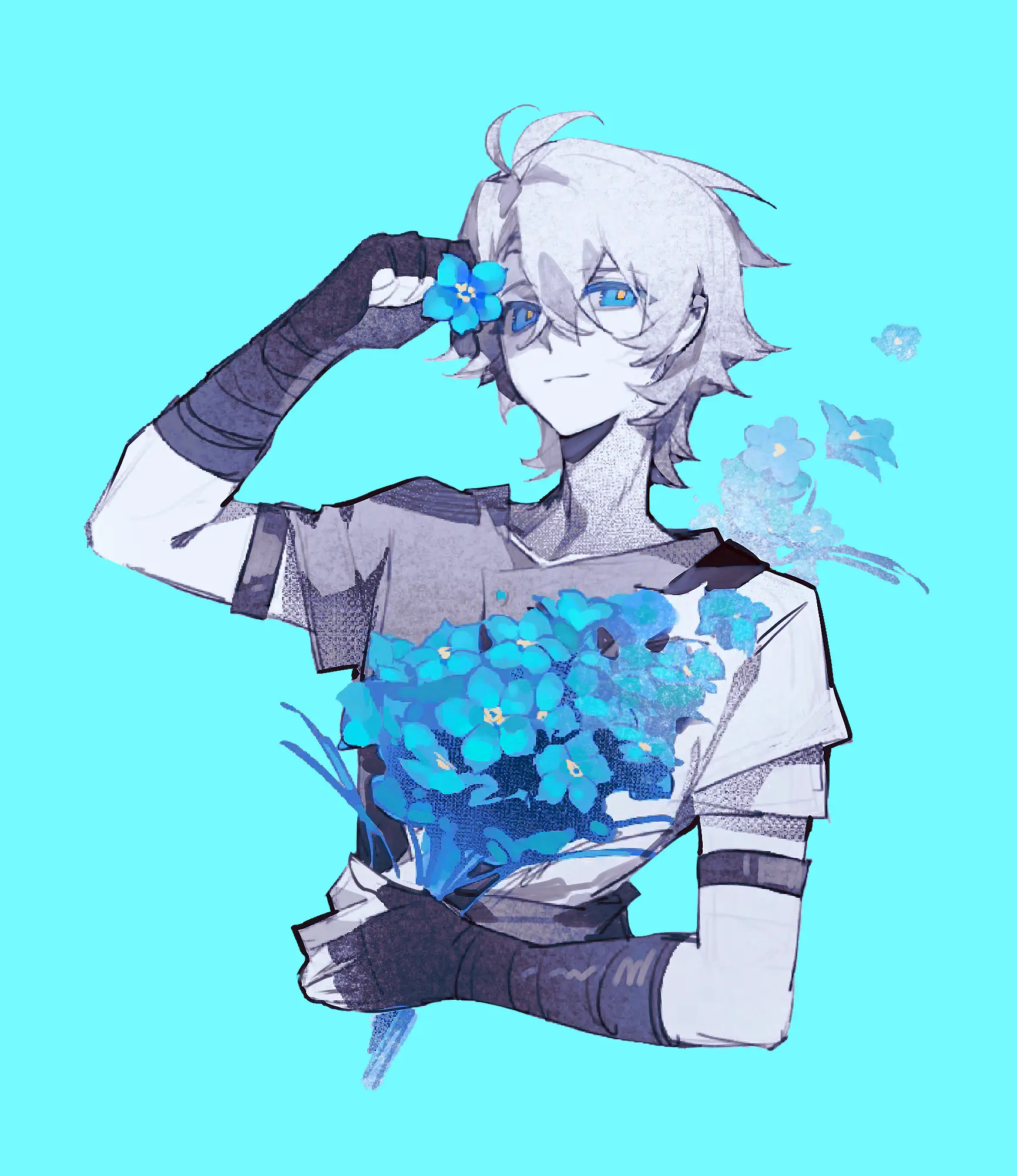 Don't forget me.勿忘我